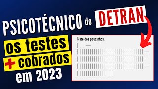 PSICOTECNICO DETRAN 2023 – Exame psicológico do DETRAN  Teste Psicológico CNH Detran [upl. by Bornie708]