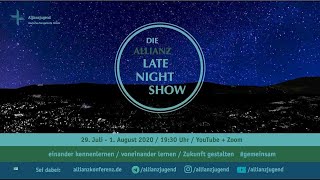 Die Allianz LateNightShow  Akon20  Tag 2 culture [upl. by Dnalevelc162]