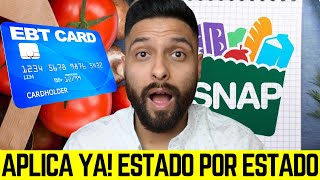 BUENAS NOTICIAS COMO APLICAR PARA EBT SNAP ESTADO POR ESTADO EN 2023  HAST 1691 MENSUALES [upl. by Allehc135]