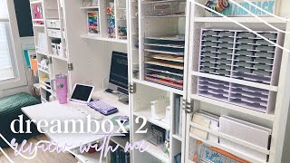 tour my new dreambox 2  craft organization and storage [upl. by Kiyohara393]