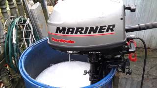 Mariner 5 hp outboard motor 4stroke  4SUW [upl. by Kazue]