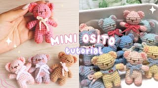 Mini Teddy COQUETTE 🎀  TIERNO OSITO FACIL PARA PRINCIPIANTES 🧸 [upl. by Cami]