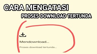 CARA MENGATASI PROSES TERTUNDA [upl. by Arvonio]