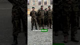 🫡 quotLoyauté fidélité volontéquot  infanterie armeesuisse militaire uniforme suisse [upl. by Cyn]