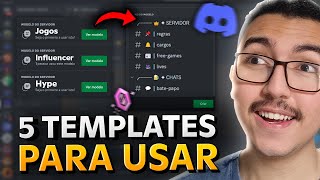 5 MODELOS DE SERVIDOR para COPIAR E COLAR no Discord MELHORES TEMPLATES [upl. by Clementas163]