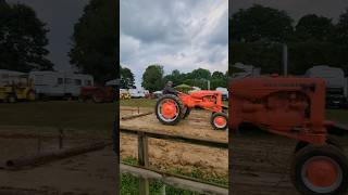 Allis Chalmers C High Crop Pulling in the Mud tractors allischalmers tractorpulling shorts [upl. by Annim]