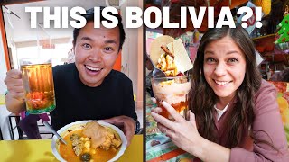 WHAT TO SEE IN LA PAZ  BOLIVIAN FOOD TOUR  BOLIVIA TRAVEL VLOG [upl. by Yesdnyl]