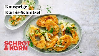 🎃 Knusprige KürbisSchnitzel mit KohlrabiRagout  SchrotampKorn Rezept [upl. by Irak]