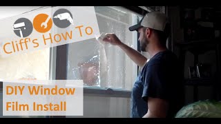 DIY Home Window Film Install Energy Efficient [upl. by Yk]