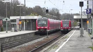 Freising mit Vectron ALEX Regional und Nahverkehr 28102017 [upl. by Linnie]