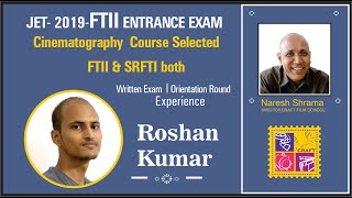 Roshan Kumar got selected in Both FTII and SRFTII cinematography course  I CRAFT FILM SCHOOL [upl. by Ulphia961]