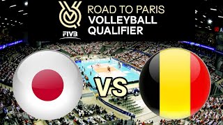 Japan vs Belgium  2023 FIVB Volleyball Womens Olympic Qualification Tournaments Live Score [upl. by Ynos371]