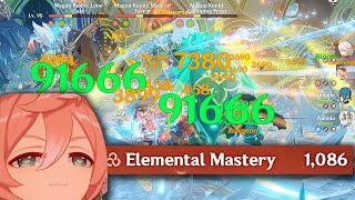 1000 Elemental Mastery Burgeon Yanfei  Genshin Impact [upl. by Arquit]