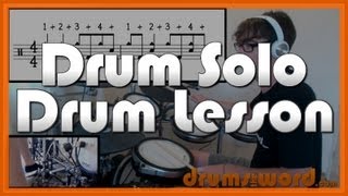 ★ Were An American Band GFR ★ Drum Lesson  How To Play Drum SOLO INTRO Don Brewer [upl. by Noned]