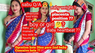 Pregnancy QA vedio  Baby weight placenta position 🤔pua haba na jhia aame janichu🤭 pregnancy [upl. by Lienaj891]