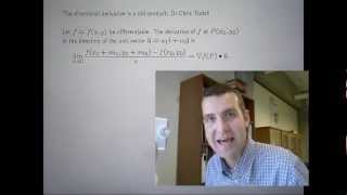 Proof Directional derivative is a dot product [upl. by Caralie]