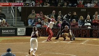 Oklahoma Sooners Softball VS Mississippi State Game 1  Highlights 2023 [upl. by Harpp]