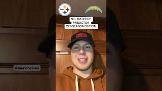 NFL Matchup Predictor OffSeason Edition nfl nflfootball nflshorts nfloffseason nflteams fyp [upl. by Ttreve]