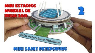 Cómo Hacer un estadio miniatura DIY Sanit Petersburg [upl. by Nilyaj]