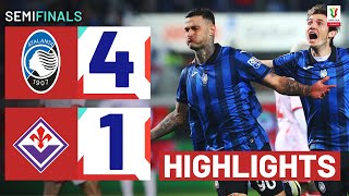 ATALANTAFIORENTINA 41  HIGHLIGHTS  La Dea cruise to final  Coppa Italia Frecciarossa 202324 [upl. by Ainesell]