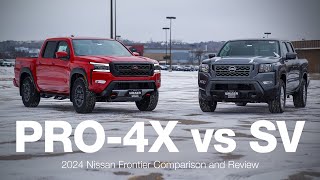 2024 Nissan Frontier SV vs Pro4X  Comparison and Review [upl. by Fondea797]