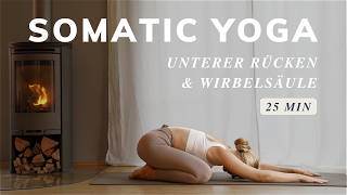 Somatisches Yin Yoga  unterer Rücken amp Wirbelsäule  „Freeze“ Reaktion auf Stress auflösen [upl. by Efthim918]