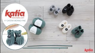 How to Knit Newborn and 3 Months Baby Booties [upl. by Elset]