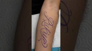 Lettering tattoo lettering letteringtattoo howtomaketattooperfect [upl. by Cindra]