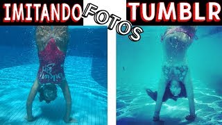 IMITANDO FOTOS TUMBLR NA PISCINA 5  Muita Diversão [upl. by Lengel256]