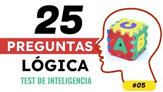 Preguntas de lógica 🔆 Test de inteligencias 🔆25 preguntas y respuestas 🔆 Trivia IQ 5 [upl. by Bacchus]