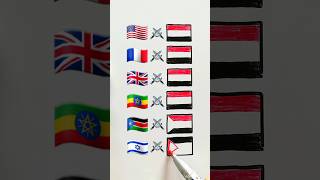 Similar flags  we support Palestine palestine shorts drawing flags freepalestine israel [upl. by Lorelle649]