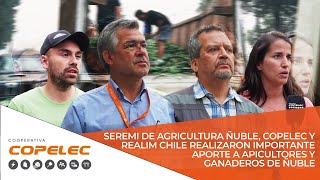 SEREMI AGRICULTURA ÑUBLE COPELEC Y REALIM CHILE REALIZARON APORTE A APICULTORES Y GANADEROS ÑUBLE [upl. by Llenyt]