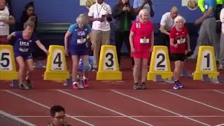 100yearold and 102yearold runners break world records [upl. by Win]