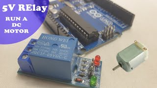 How to connect DC motor with relay  control with Arduino [upl. by Dream]