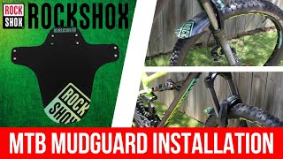 How to Install an MTB Mudguard  Close ups amp Review [upl. by Lam]