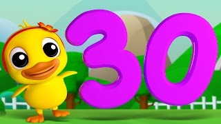 Numbers Song 1 to 30  3D Rhymes  Learning Number For Kids by Farmees [upl. by Yeldnarb445]