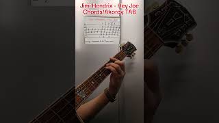 Jimi Hendrix  Hey Joe  Chords Akordy TAB rock guitar akord guitarist [upl. by Nonnahc121]