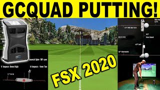 Foresight Sports GCQUAD  Putting Analysis with FSX 2020 Golf Simulator Software [upl. by Alfonse]