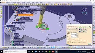 exercice FAO CATIA V5 usinage prismatic machining code G CNC DARIJA [upl. by Aracal]