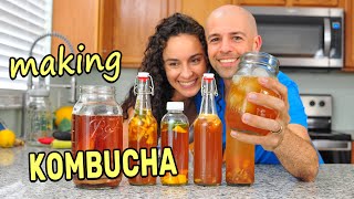 How to Make Kombucha amp Easy Secondary Fermentation Recipes [upl. by Enilkcaj138]