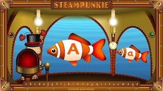 Learn the ABC alphabet with fish  Letters AZ [upl. by Rawde771]