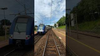 Départs simultanés en gare de Maintenon [upl. by Heigl59]