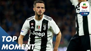 Pjanić great free kick goal  Napoli 12 Juventus  Top Moment  Serie A [upl. by Sanjiv]