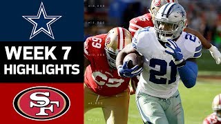 Cowboys vs 49ers  NFL Week 7 Game Highlights [upl. by Cassandre]