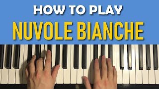 HOW TO PLAY  Ludovico Einaudi  Nuvole Bianche Piano Tutorial Lesson [upl. by Aihsenor487]