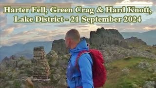 Harter Fell Green Crag amp Hardknott Lake District  21 September 2024 [upl. by Fey437]