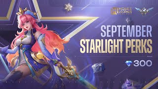 September StarLight Perks  Odette quotWisdom of the Starsquot  Mobile Legends Bang Bang [upl. by Marentic]