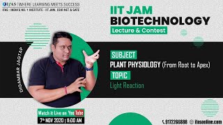 5 LIGHT REACTION  IIT JAM BIOTECHNOLOGY  PLANT PHYSIOLOGY FORM ROOT TO APEX [upl. by Holmann]