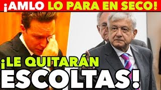 AMLO FRENA A MANUEL VELASCO LE QUITARÁN ESCOLTAS [upl. by Nylhtac]