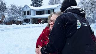 Elderly Lady INJURES KNEE while SHOVELING Left in TEARS [upl. by Scheld]